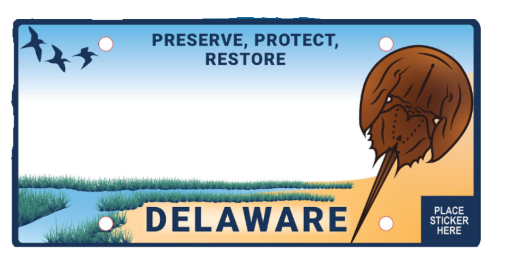 a license plate with an image of a large bird