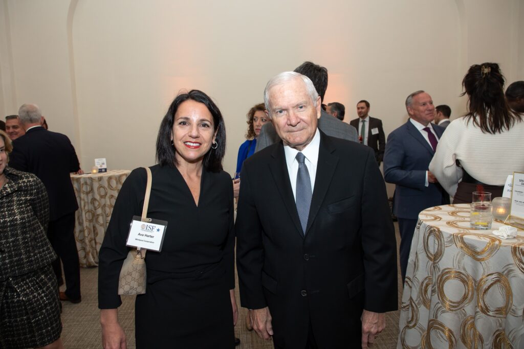 a man and woman standing next to each other