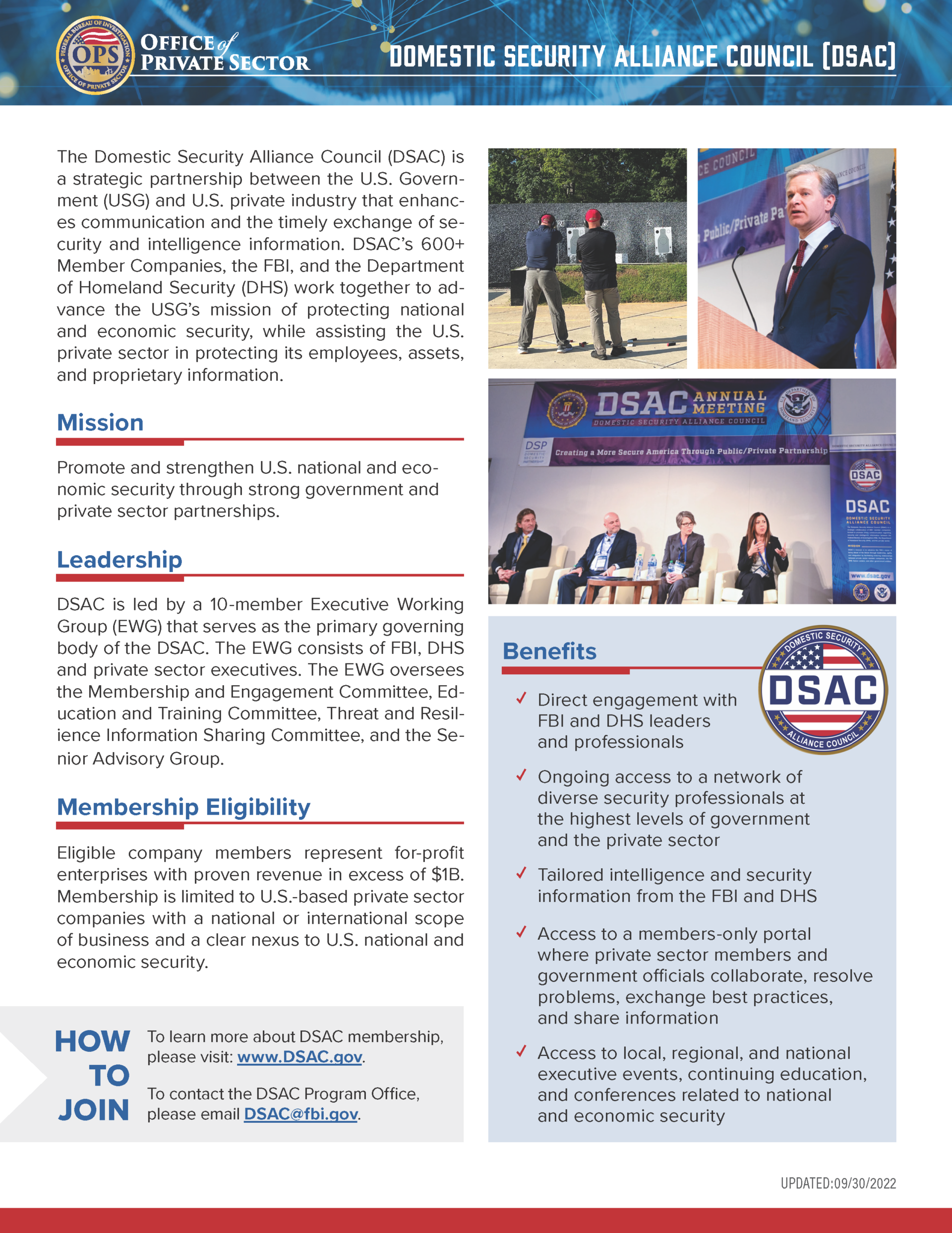 a brochure with images of people in suits and ties