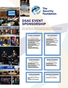 Flyer to sponsor a DSAC program