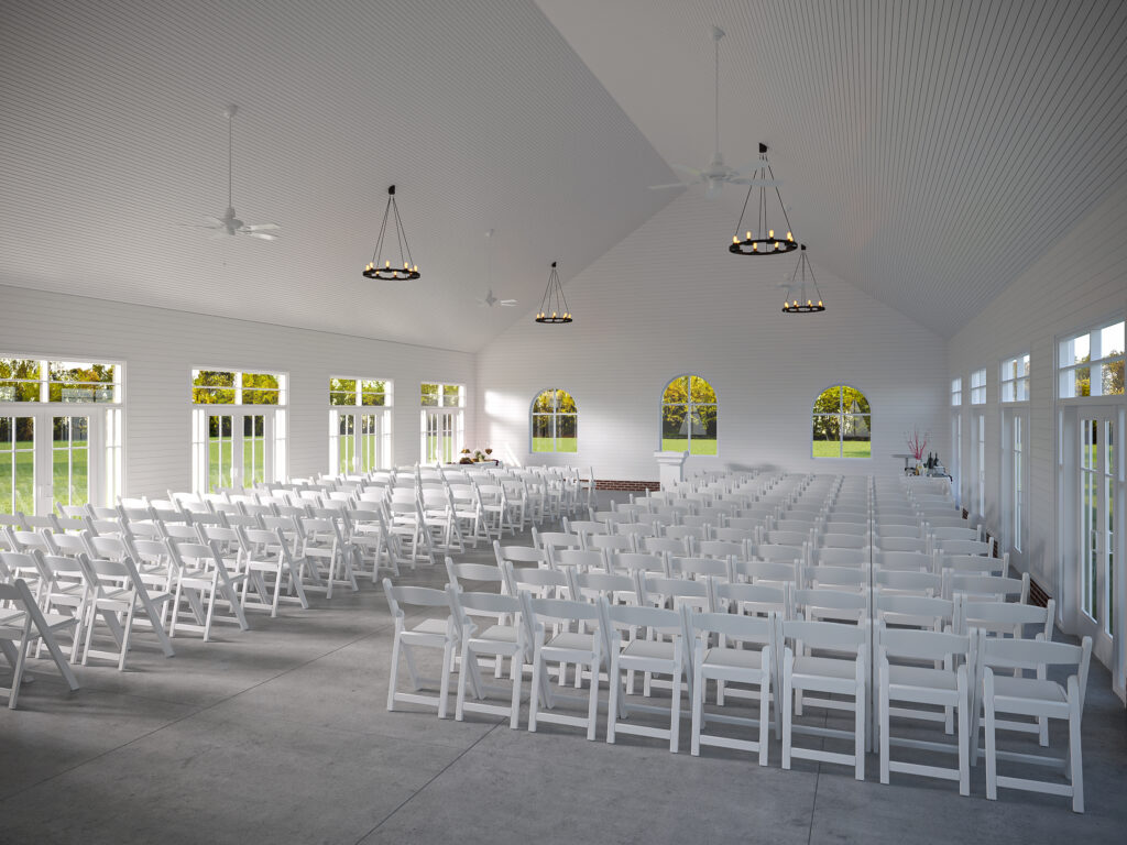 Inside rendering of The Pavilion at King Cole Farm
