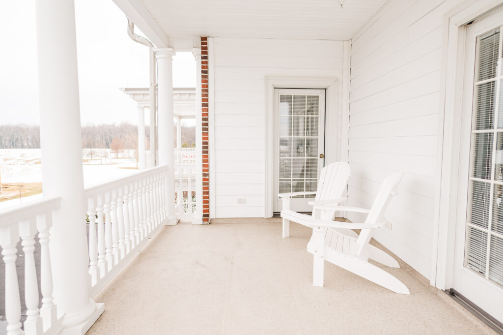 Shared Balcony in The Residence at King Cole Farm.