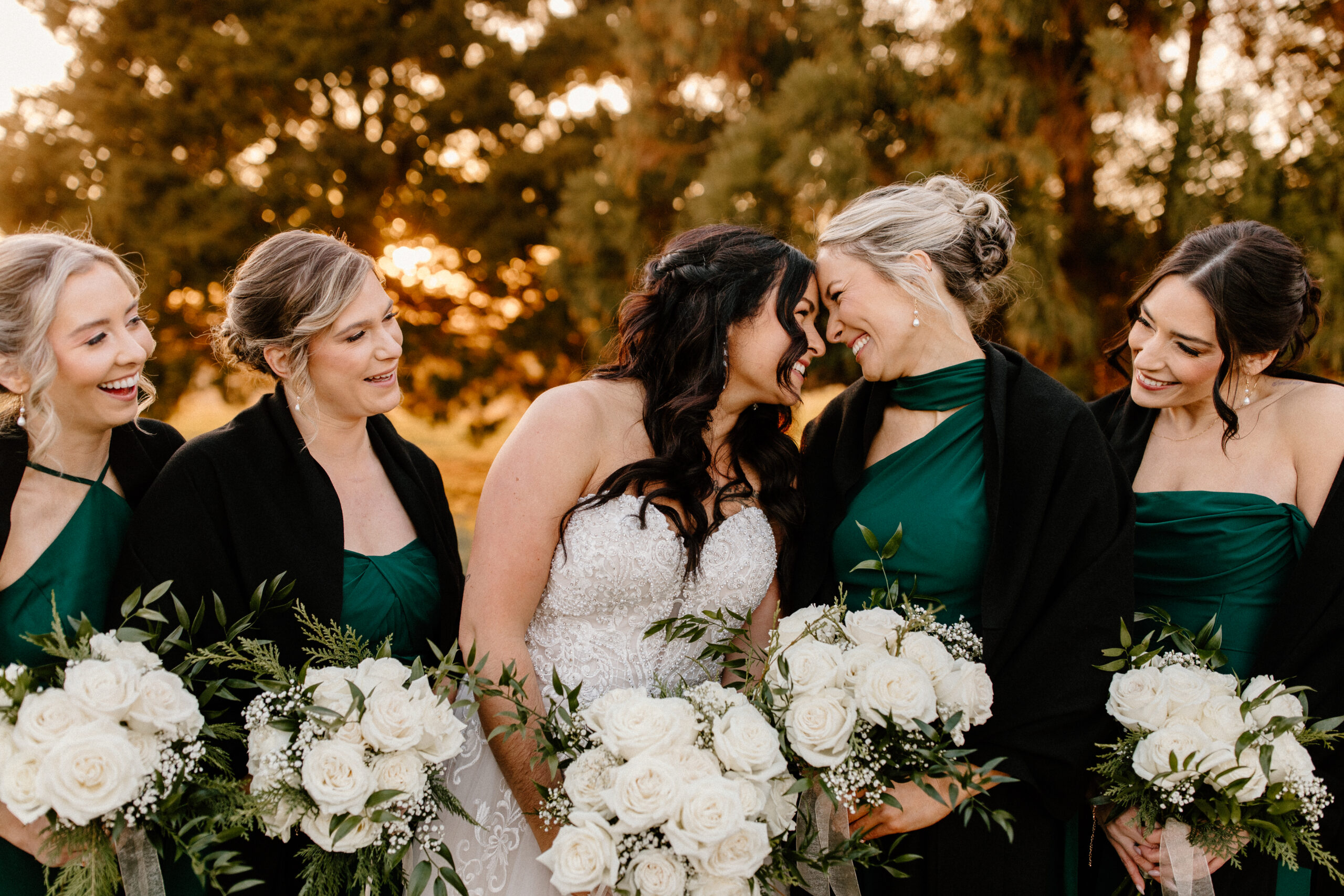bride and bridal party