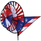 Patriotic Triple Wheel Garden Spinner by Premier