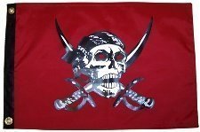Caribbean Pirate 3' x 5' Grommeted Pirate Flag Caribbean Pirate 3' x 5' Grommeted Pirate Flag