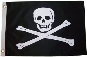 Jolly Roger 3' X 5' Grommeted Pirate Flag Jolly Roger 3' x 5' Grommeted Pirate Flag