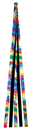 Tie-Dye Rainbow Kite Tail - 6'