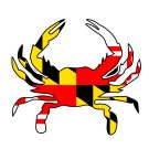 Maryland Crab Decal Sticker