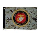 U.S. Marine Corps Camo 12" x 18" Lustre Grommeted Flag