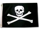 Jolly Roger 12" x 18" Grommeted Pirate Flag