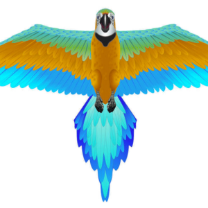 Blue Macaw 3D Supersize Kite - 74" Blue Macaw 3D Supersize Kite - 74"
