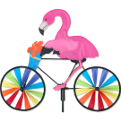 Flamingo on a Bicycle/Bike Garden Spinner - 20" by Premier
