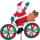 Santa On A Bicycle/bike Spinner 30" By Premier Kites Santa on a Bicycle/Bike Spinner - 30" by Premier Kites