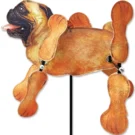 Tan Pug WhirliGig Garden Spinner - 15" by Premier Kites Tan Pug WhirliGig Garden Spinner - 15" by Premier Kites