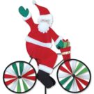 Santa on a Bicycle/Bike Garden Spinner - 20" by Premier Kites