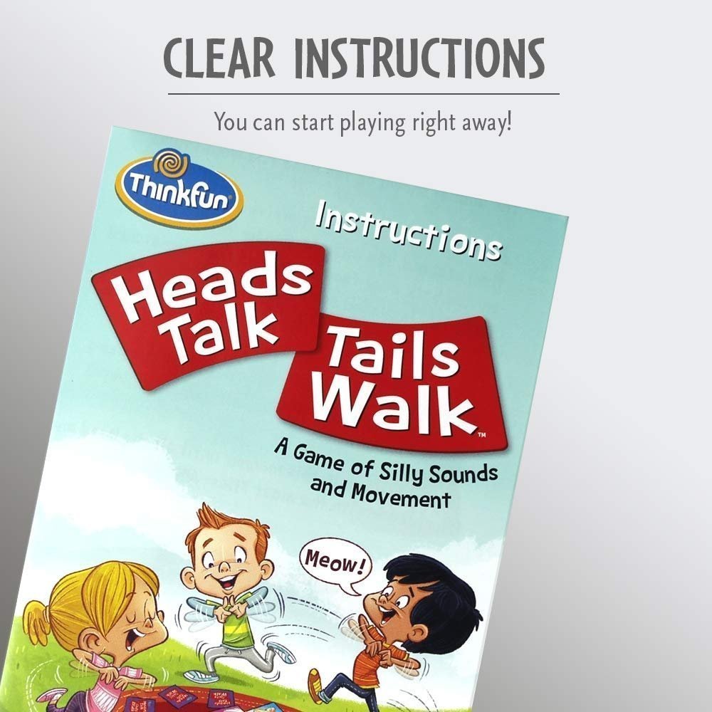 Heads Talk Tails Walk A Silly Game Of Sounds And Movement By Think Fun Heads Talk Tails Walk - A Silly Game of Sounds and Movement by Think Fun