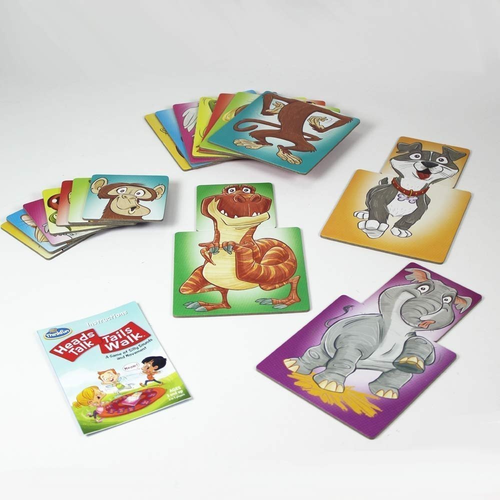 Heads Talk Tails Walk A Silly Game Of Sounds And Movement By Think Fun Heads Talk Tails Walk - A Silly Game of Sounds and Movement by Think Fun
