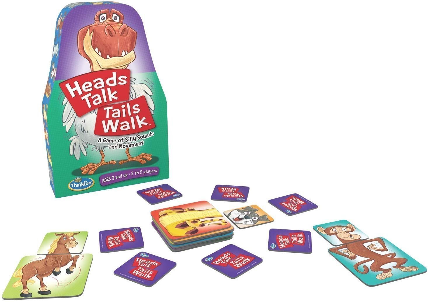 Heads Talk Tails Walk A Silly Game Of Sounds And Movement By Think Fun Heads Talk Tails Walk - A Silly Game of Sounds and Movement by Think Fun