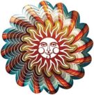 Blue Sun Metal Spinner by Spinfinity - 12" Blue Sun Metal Spinner by Spinfinity - 12"