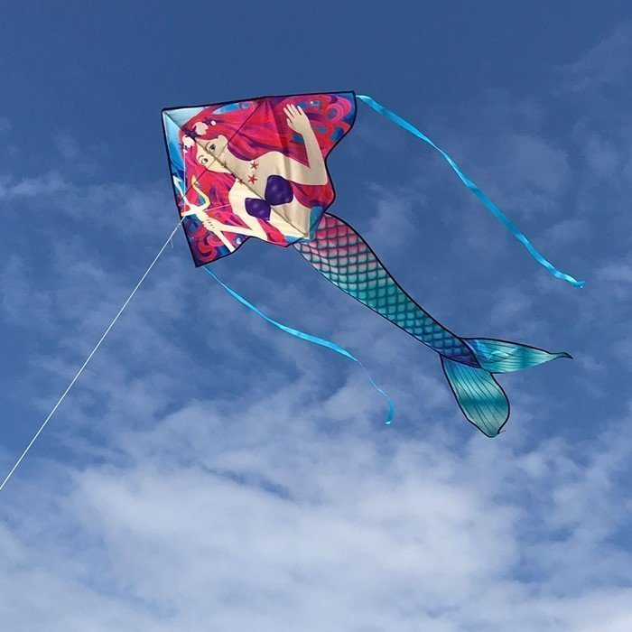 Mermaid 45" Fly Hi Delta Kite 127277 Mermaid 45" Fly-Hi Delta Kite-127277