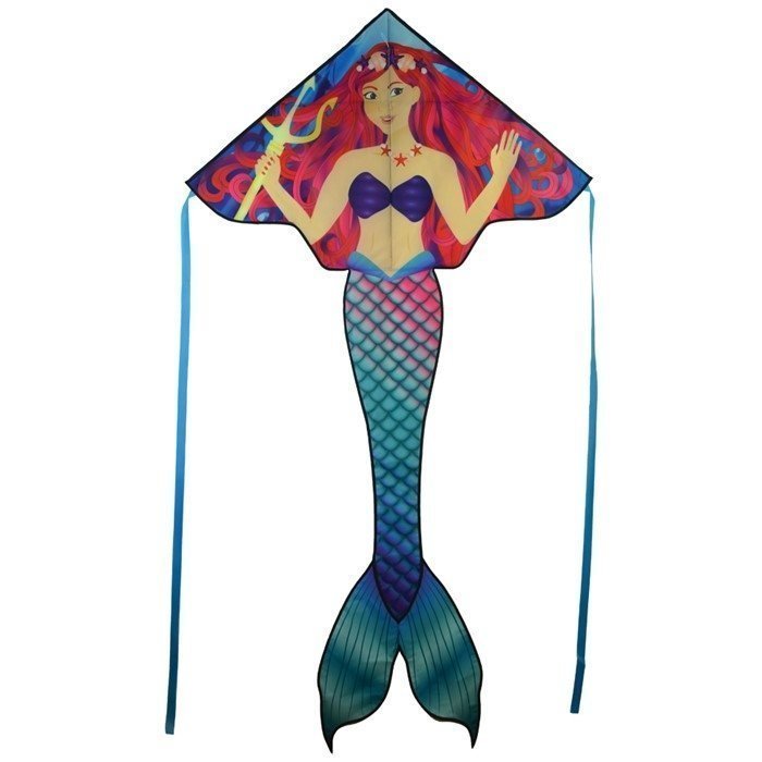 Mermaid Fly-Hi Delta Kite by In The Breeze - 45" Mermaid Fly-Hi Delta Kite by In The Breeze - 45"
