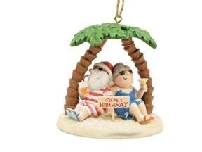 Secret Hideaway Sant Christmas Ornament By Cape Shore Secret Hideaway Sant - Christmas Ornament by Cape Shore