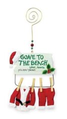 Gone to Beach Santa - Christmas Ornament by Cape Shore