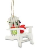 Adirondack with Lights - Christmas Ornament by Cape Shore