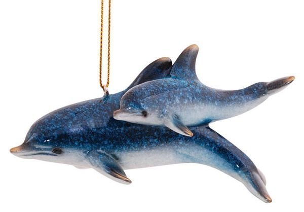 Dolphin with Baby - Ornament