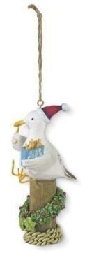 Seagull with Fries - Christmas Ornament by Cape Shore