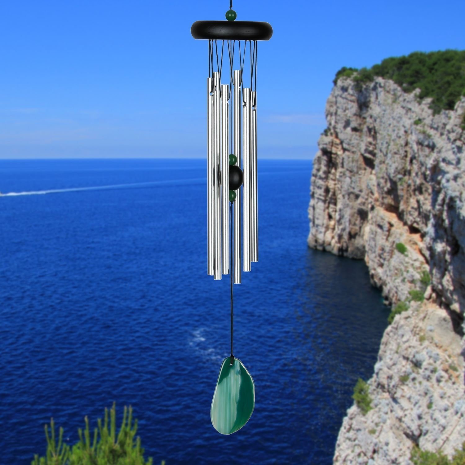 Agate Chime Green By Woodstock Chimes 127890 Agate Chime - Green by Woodstock Chimes-127890