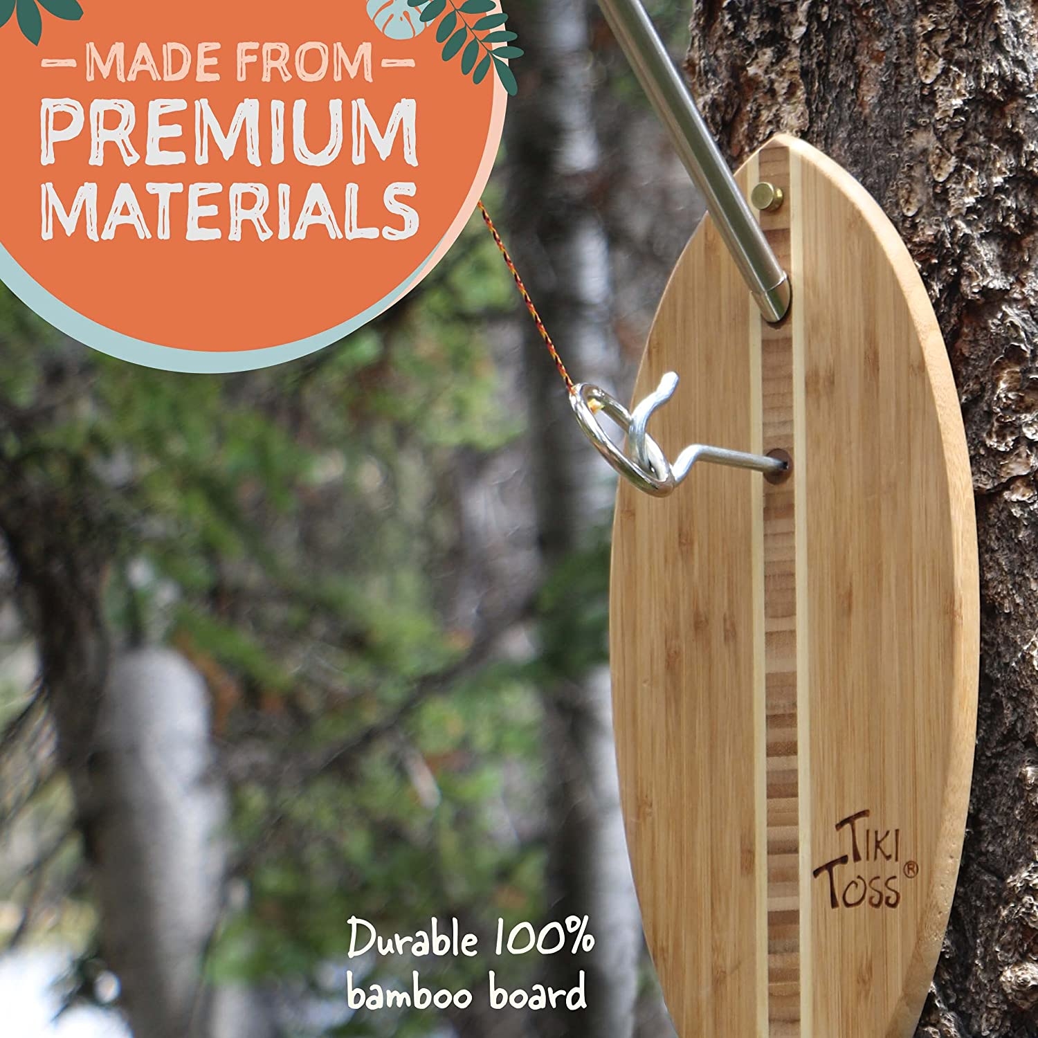 Mellow Militia Tiki Toss Deluxe Edition Hook and Ring Toss Game Mellow Militia Tiki Toss Deluxe Edition Hook and Ring Toss Game