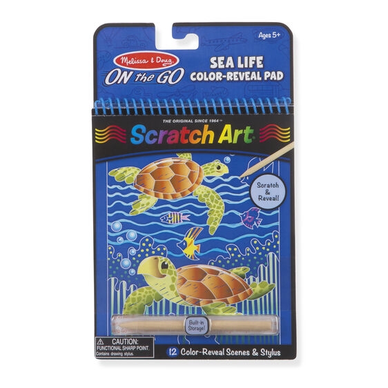 Sea Life - Scratch Art Color Reveal Pad Sea Life - Scratch Art Color Reveal Pad