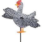 Black and White Chicken Garden Yard Spinner Whirligig - 20" - by Premier