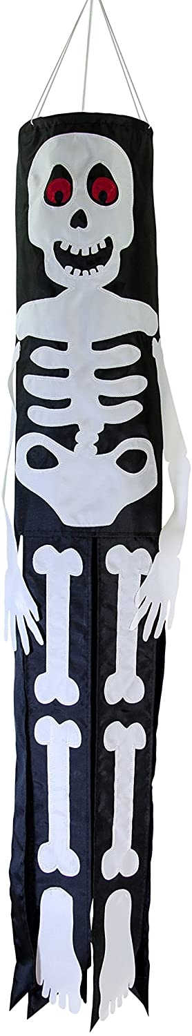 Lil' Bones Skeleton Buddy Windsock - 40" Lil' Bones Skeleton Buddy Windsock - 40"