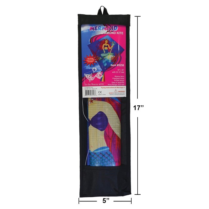 MERMAID 30" DIAMOND KITE BY ITB MERMAID 30" DIAMOND KITE BY ITB