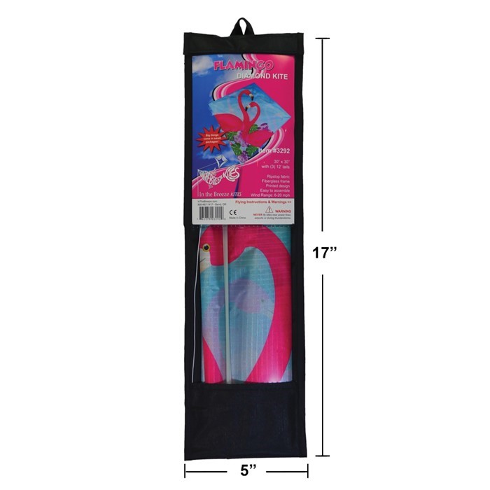 FLAMINGO 30" DIAMOND KITE BY ITB FLAMINGO 30" DIAMOND KITE BY ITB