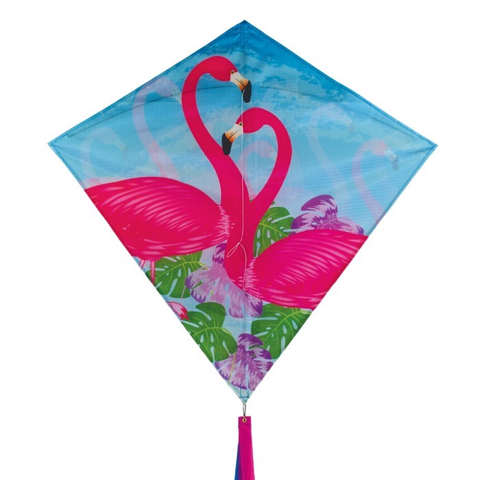 Flamingo Diamond Kite by In The Breeze - 30" Flamingo Diamond Kite by In The Breeze - 30"