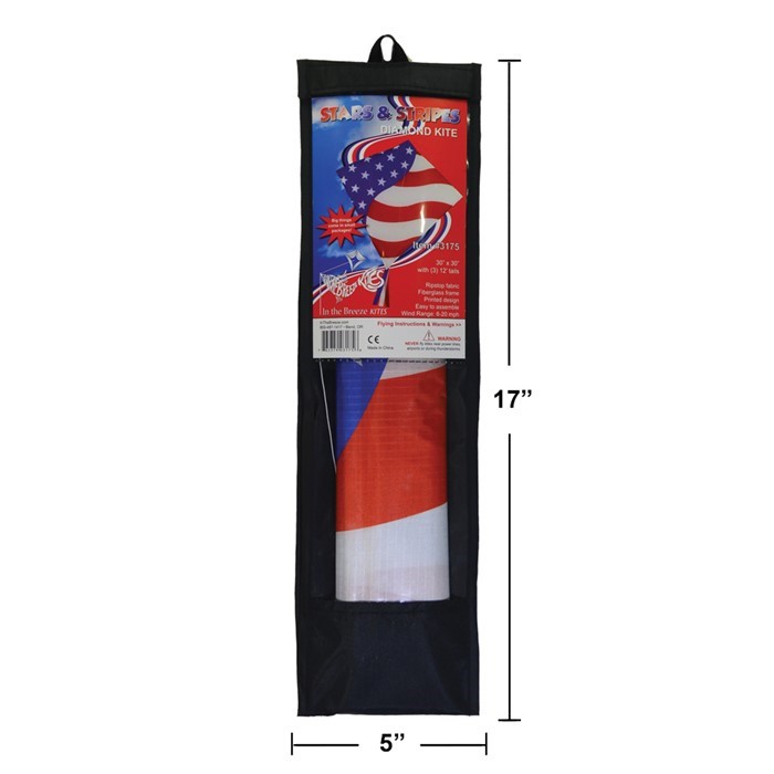STARS & STRIPES 30" DIAMOND KITE BY ITB STARS & STRIPES 30" DIAMOND KITE BY ITB