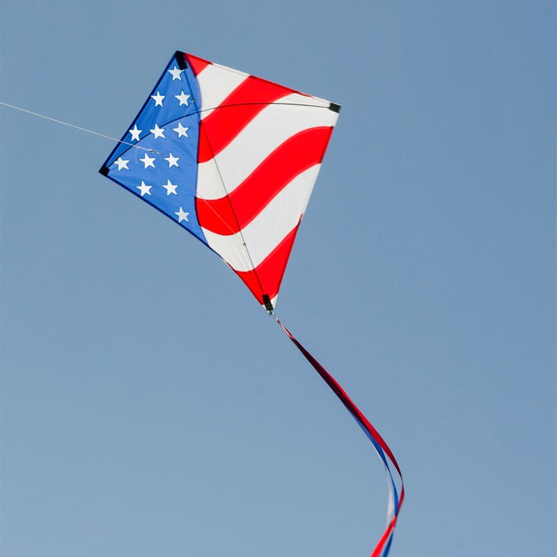 STARS & STRIPES 30" DIAMOND KITE BY ITB STARS & STRIPES 30" DIAMOND KITE BY ITB