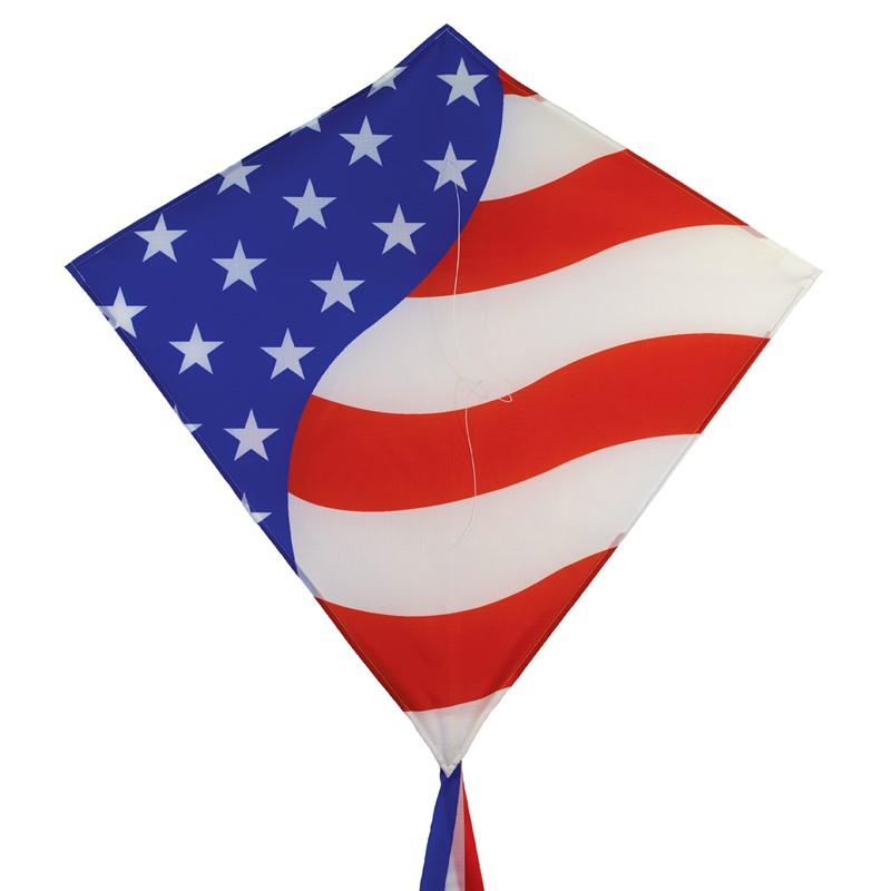 Stars and Stripes Diamond Kite by In The Breeze - 30" Stars and Stripes Diamond Kite by In The Breeze - 30"