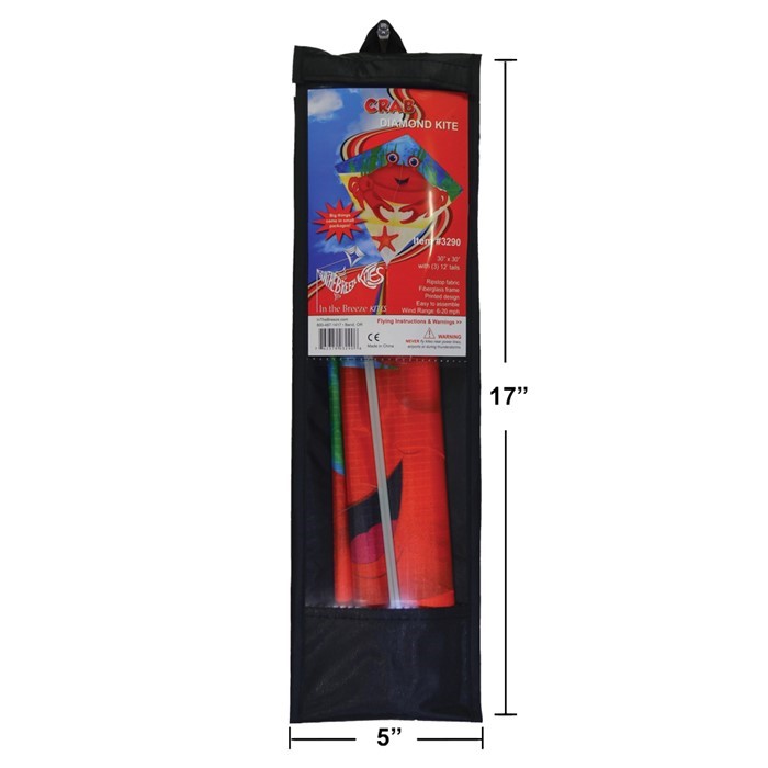 CRAB 30" DIAMOND KITE BY ITB CRAB 30" DIAMOND KITE BY ITB