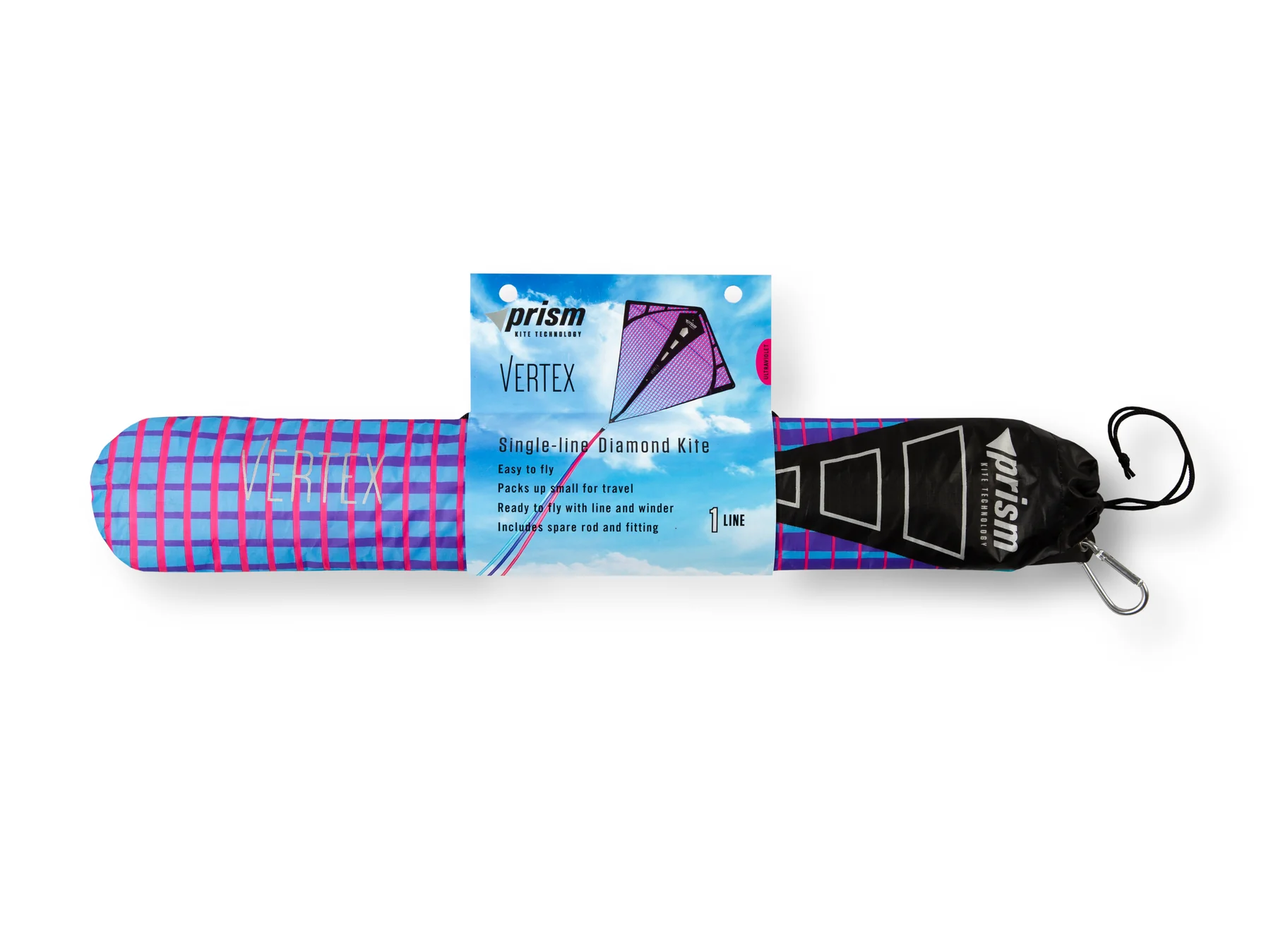 Prism Vertex Diamond Kite-Violet Prism Vertex Diamond Kite-Violet