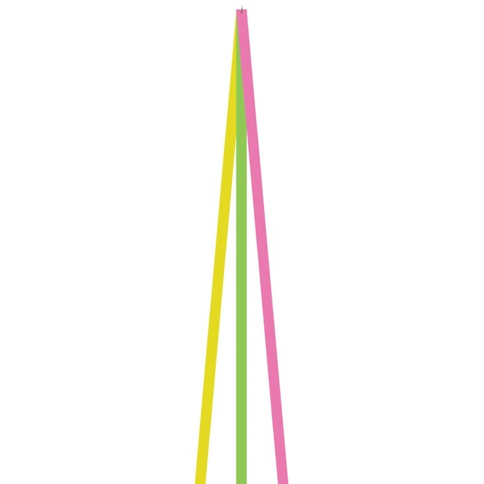 Pink Green and Yellow Kite Tail Pink Green and Yellow Kite Tail