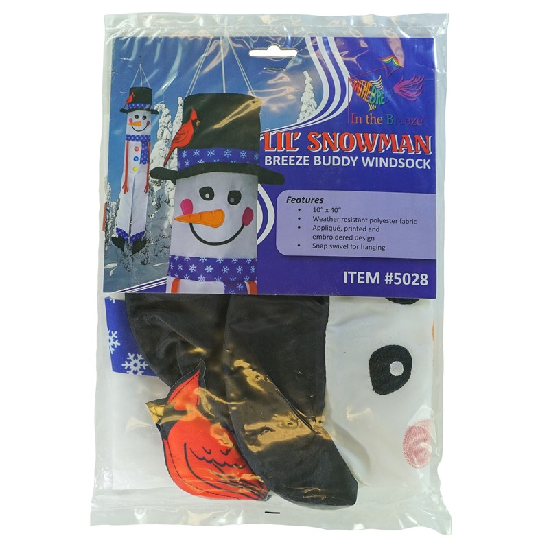 Lil' Snowman 3D 40" Windsock Lil' Snowman 3D 40" Windsock