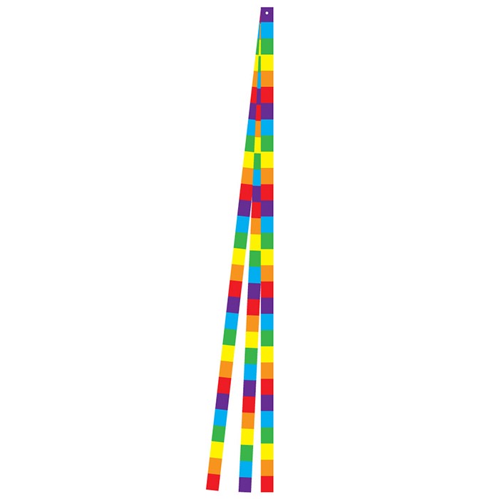 Rainbow Stripe 15' Tails Rainbow Stripe 15' Tails