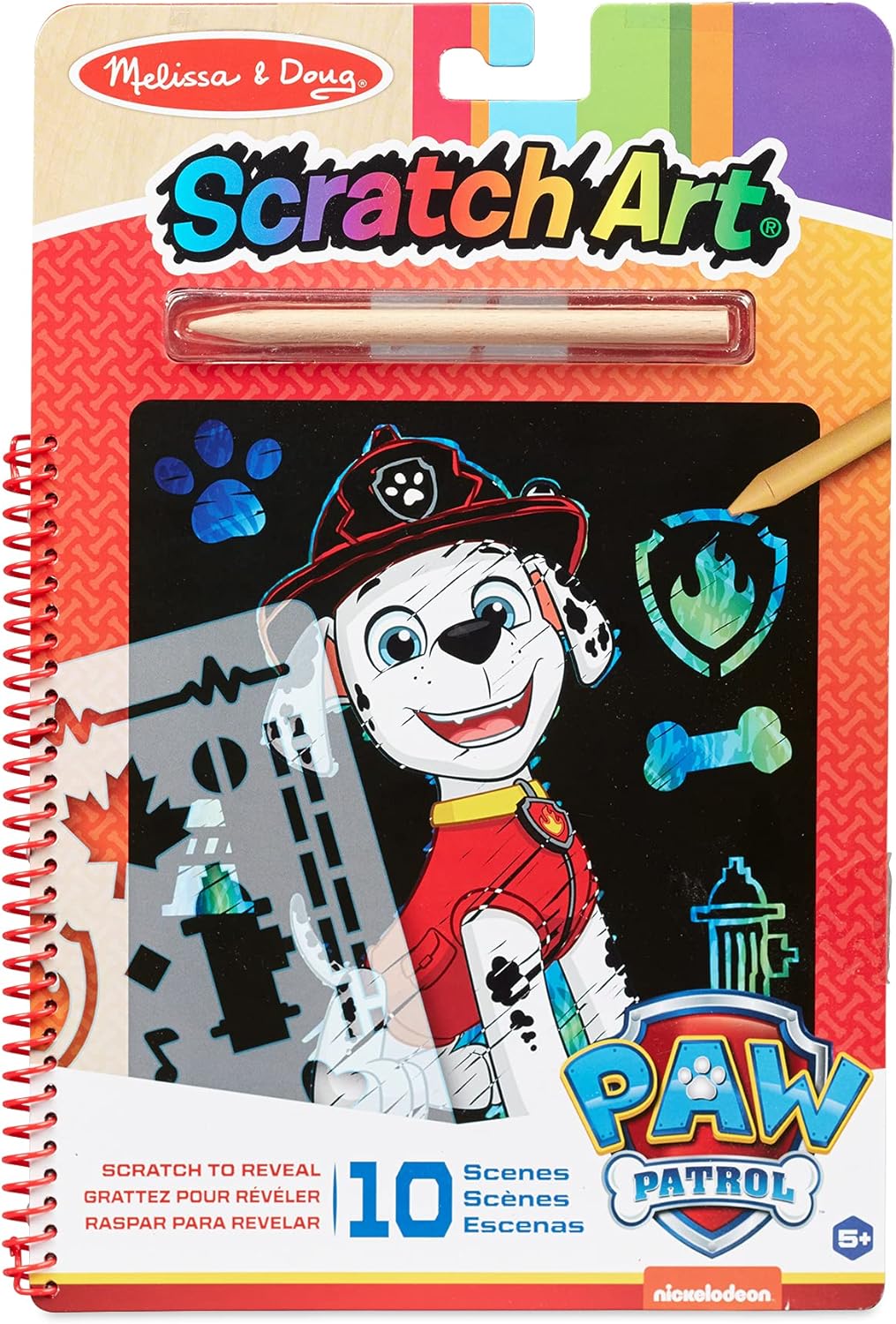 PAW Patrol Scratch Art Pad Marshall PAW Patrol Scratch Art Pad Marshall