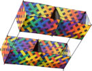 HARGRAVE RAINBOW MESH BOX KITE