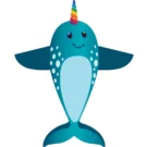 2-D SuperSize Narwhal Kite 2-D SuperSize Narwhal Kite