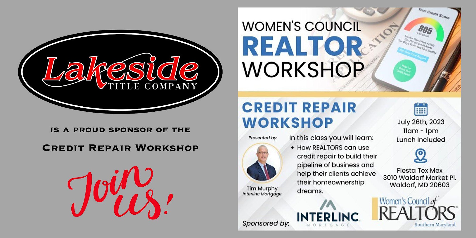 a flyer for a women's council realtor workshop